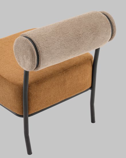 Кресло Ponpoun бежевый терракотовый