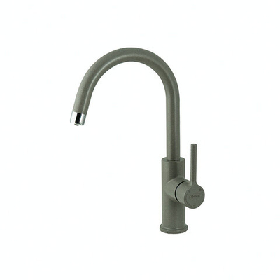 смеситель кухня LEMARK Comfort с доп. подключением к фильтру для питьевой воды, серый шёлк LM3073PGS