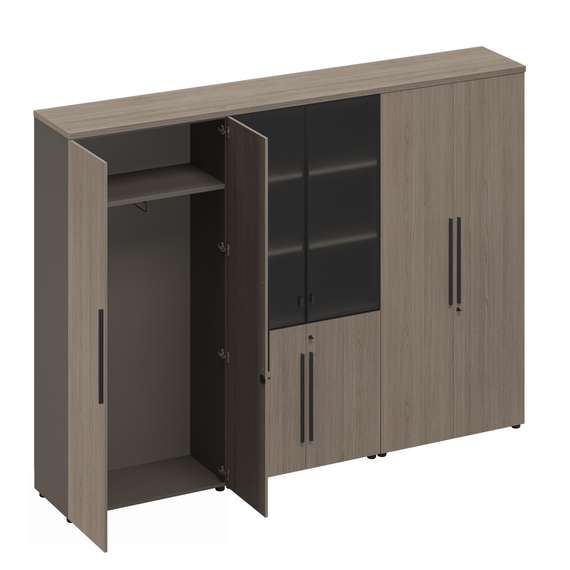 Шкаф комбинированный (одежда-стекло-закрытый) РС 326 ДЧ/ЛС