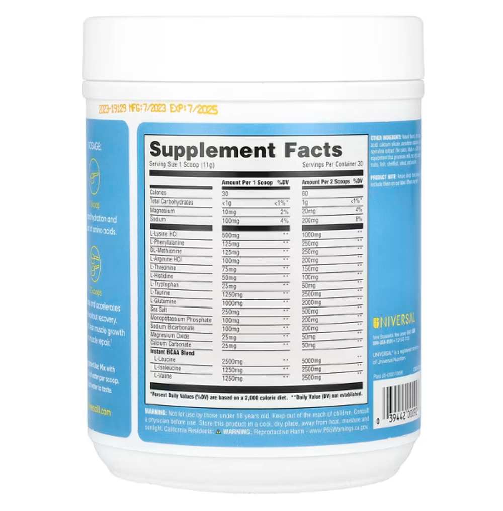 Universal U, Replenish & Restore, лимон и ягоды, 330 г.