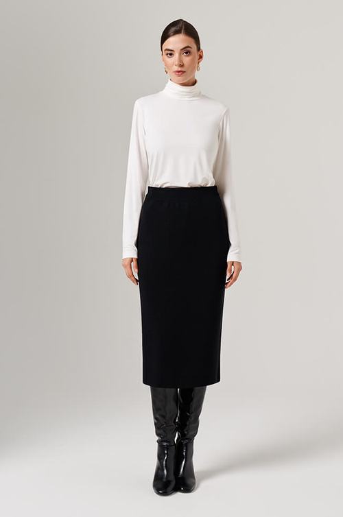 4865 Юбка женская (черный)