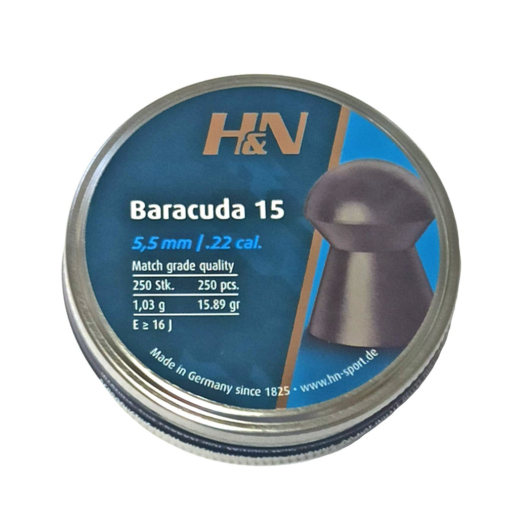 Пули пневматические "H&N" Barakuda-15 5.5 мм 1,03 гр. (250 шт)