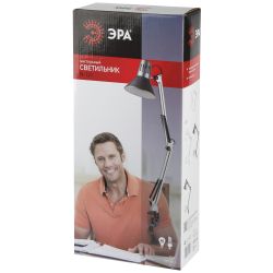 Настольный светильник ЭРА N-121-E27-40W-BK на струбцине черный | Настольные светильники под лампу