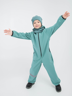 Комбинезон из софтшелла "Малахитовый"