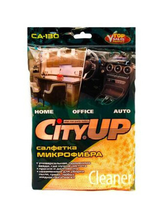Салфетка микрофибра "City UP-130  (1шт) 30*40см