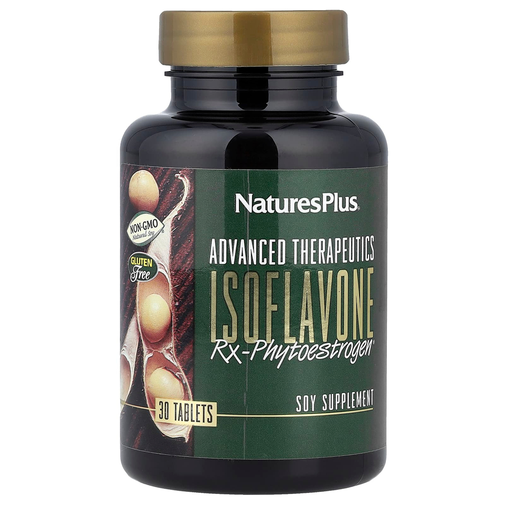 NaturesPlus, Advanced Therapeutics, Isoflavone Rx-Phytoestrogen, озофлавоны сои, 30 таблеток