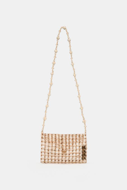 ZARA СУМКА-КЛАТЧ, ЗОЛОТИСТЫЙ