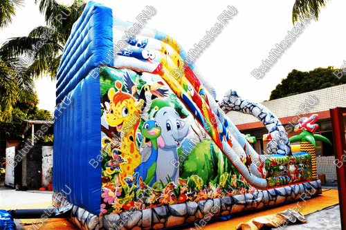 Коммерческий надувной батут "Солнечный остров" 7.5*5*5 м