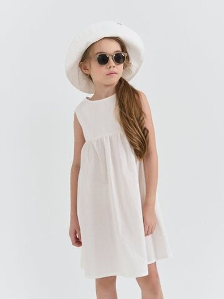 Платье с вырезом на спине "Молоко"