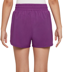 Детские шорты Nike Kids Dri-Fit One High-Waisted Woven Training - viotech/white
