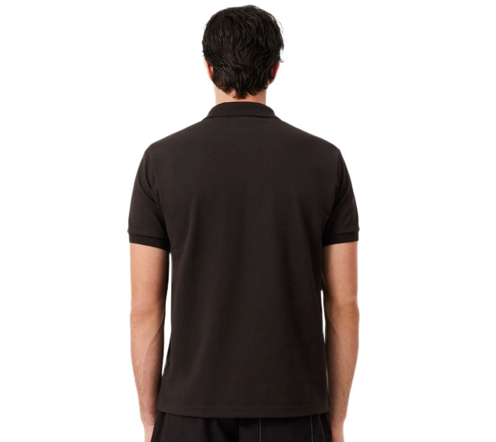 Мужское теннисное поло Lacoste Classic Fit Graphic Branding - buffalo