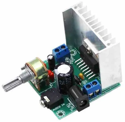 Аудио-усилитель  2х15W на микросхеме TDA7297 питание 12В ток 2А