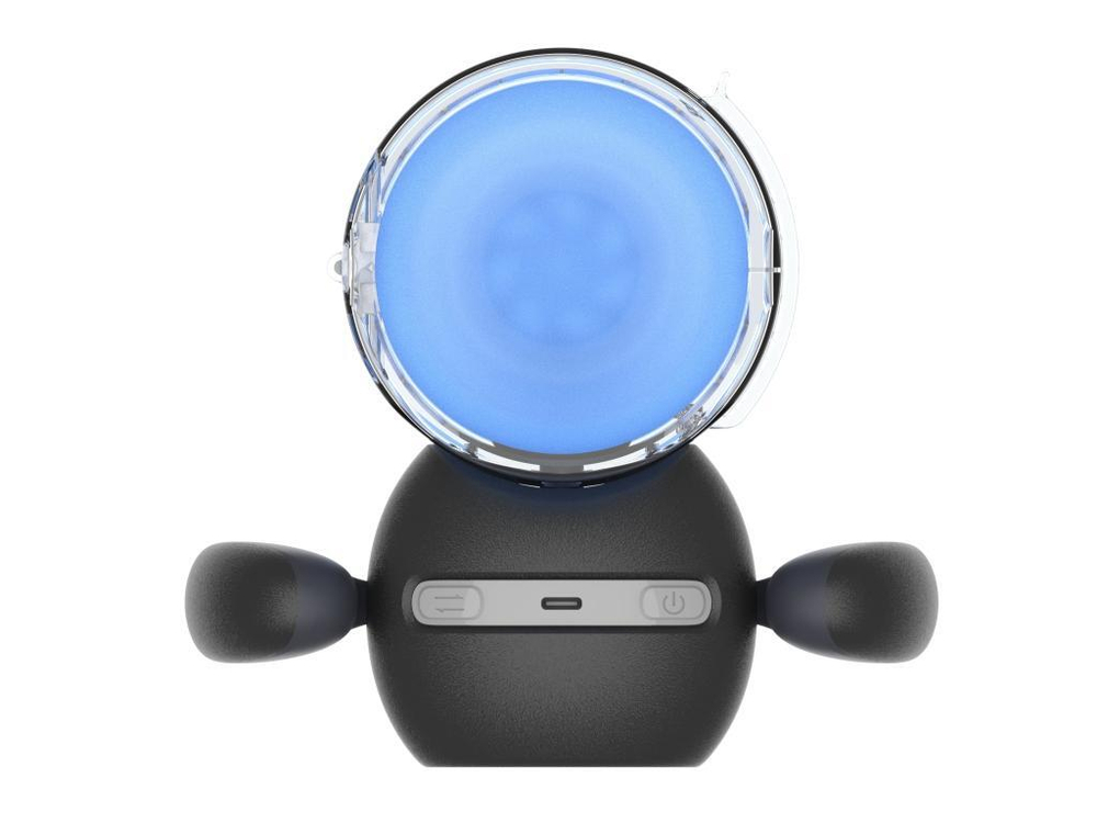 Инновационный робот-мастурбатор Black Knight с массажем бусинами (Цвет: черный)