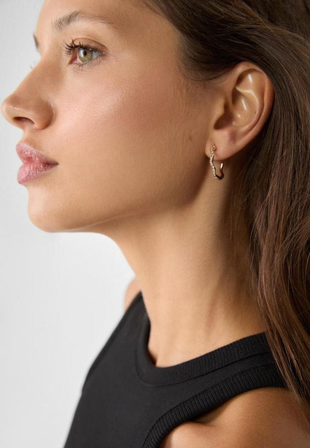 STRADIVARIUS Набор из 9 пар миниатюрных серёжек, золотой