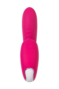 Вибратор Satisfyer Sunray, с вакуум-волновым стимулятором, силикон, розовый, 15 см