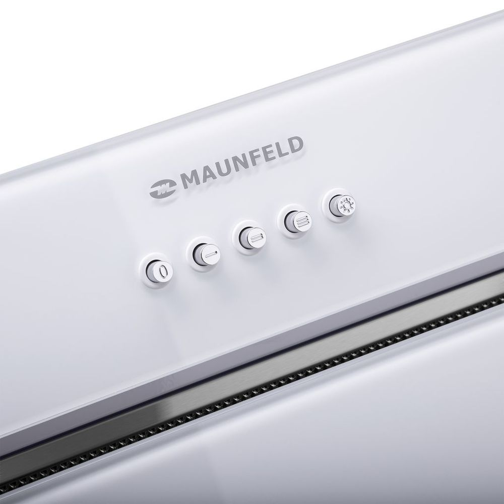 Встраиваемая вытяжка Maunfeld TRAPEZE 601GG WHITE