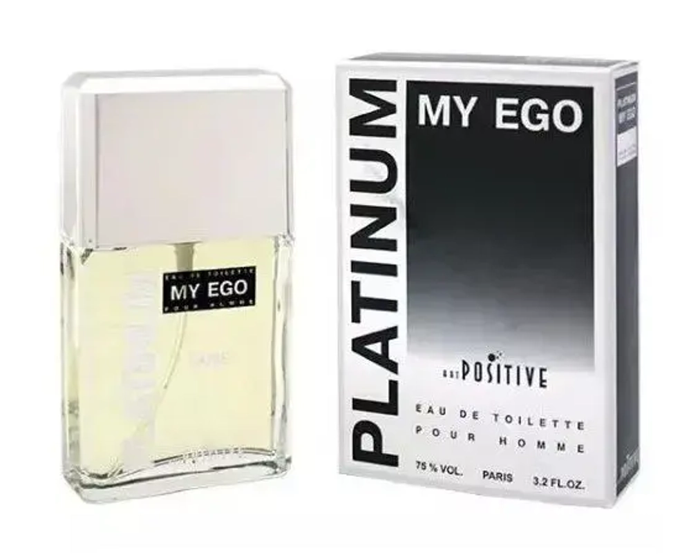 Туалетная вода для мужчин "PLATINUM MY EGO" 95мл Россия