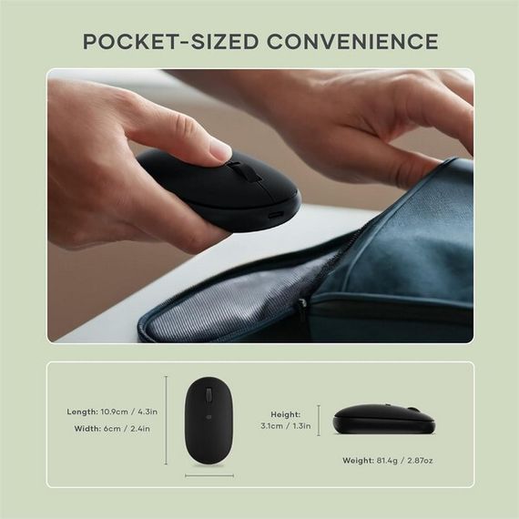 Беспроводная мышь Satechi OntheGo Bluetooth Mouse (ST-MOTGK) Black