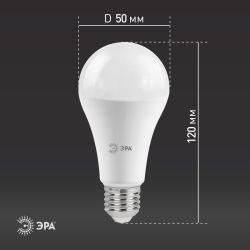 Лампа светодиодная ЭРА STD LED A65-30W-827-E27 30Вт груша теплый белый свет Е27