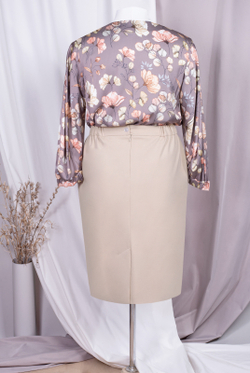 Юбка женская 3465ЛП, какао #47К013465ЛП