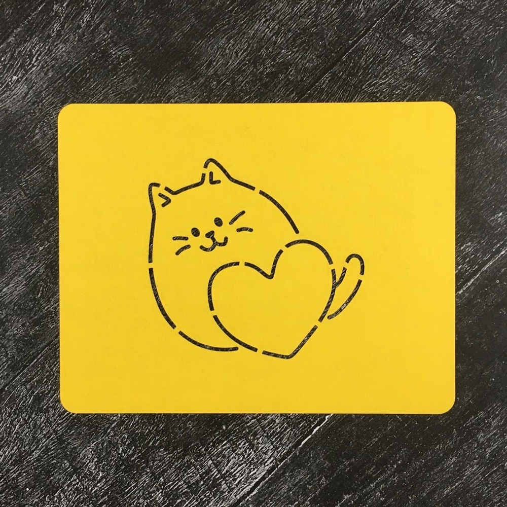 Кот с сердцем №4