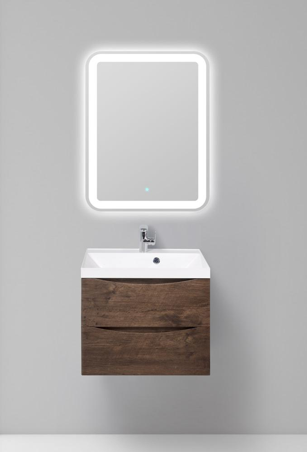 Тумба подвесная с раковиной BelBagno MARINO-600-2C-SO-RW-P