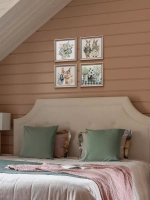 Картины на стену интерьерные на холсте 4 шт, 23*23 см