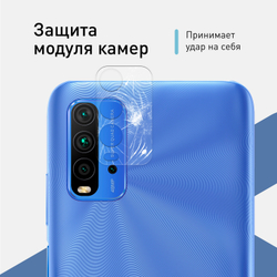 Стекло на камеру ROSCO для Xiaomi Redmi 9T оптом (арт. XM-R9T-CLEAR-CAM-GLASS)