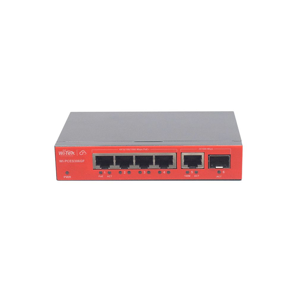 Смарт коммутатор на 4 PoE порта WI-PCES306GF
