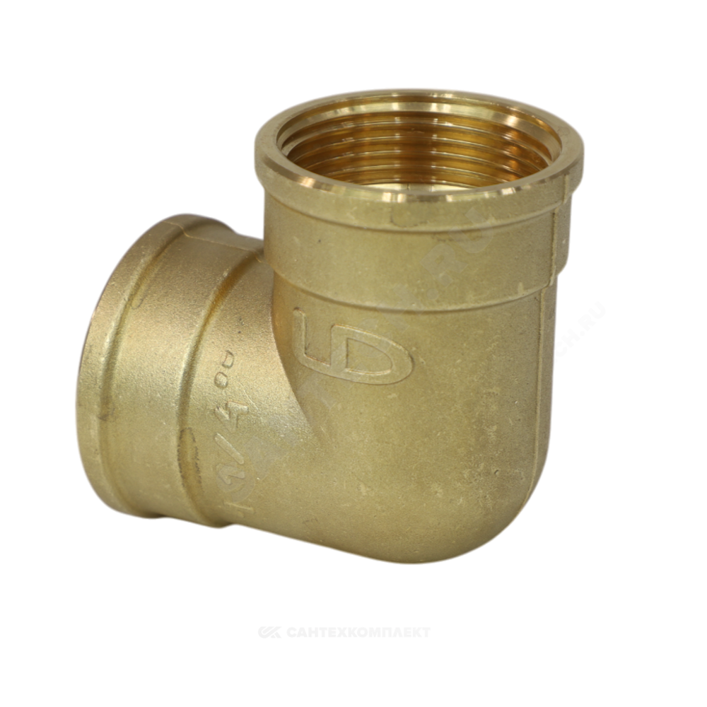 Угольник латунь Ду 20 (3/4") ВР LD LD.65.512.20