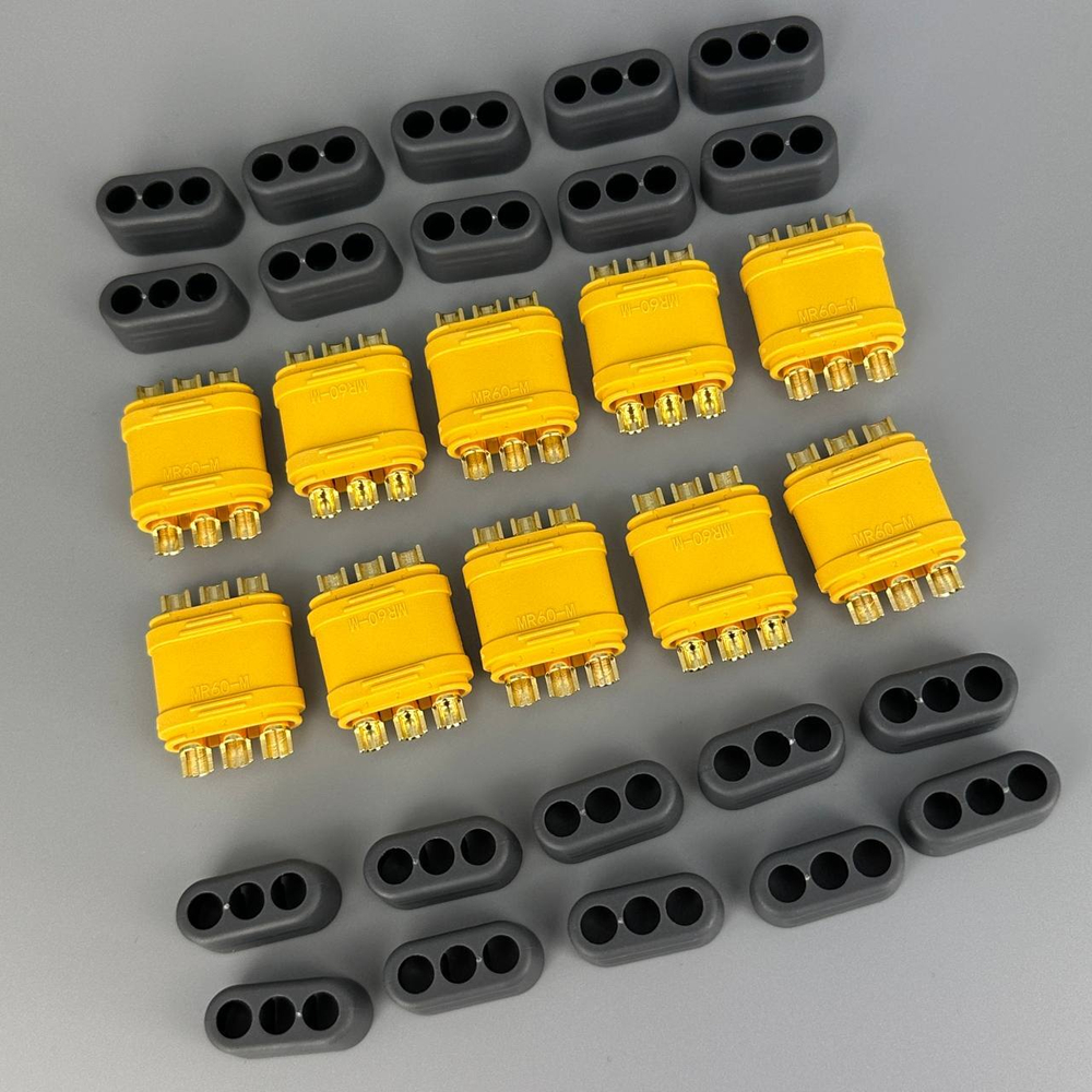 Нейлоновый разъем Amass MR60 (мама/папа) (10 пар)