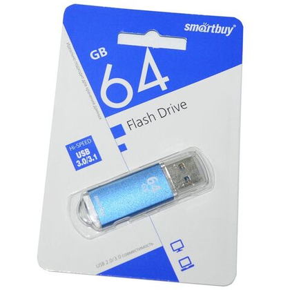 64GB USB Smartbuy V-Cut blue