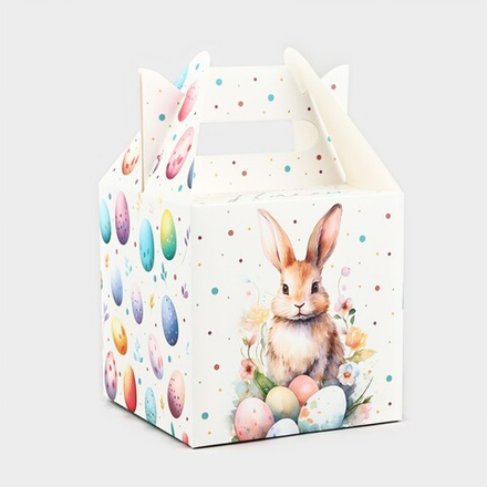 Коробка складная «С праздником Пасхи», 14 × 14 × 14 см 10553553