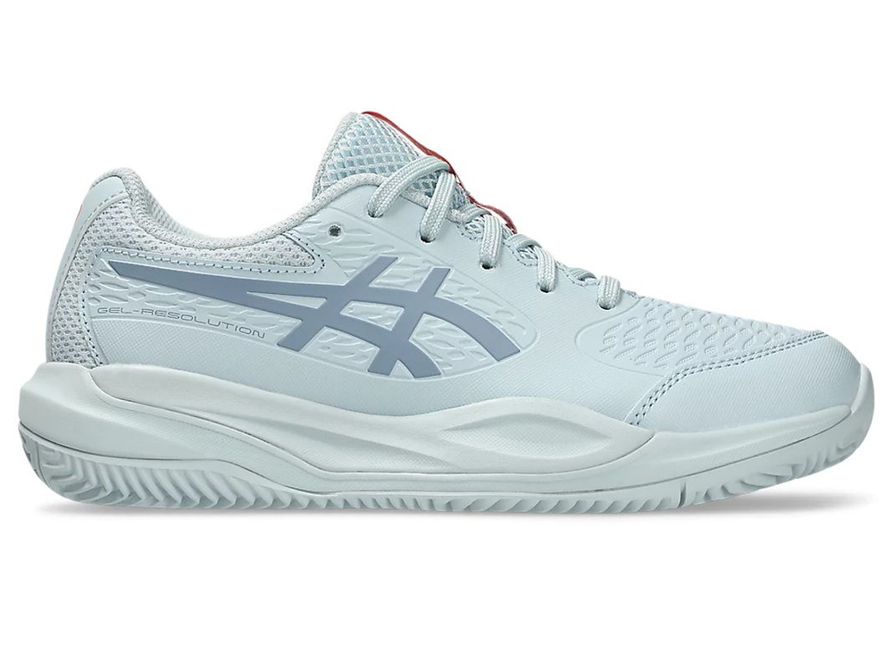 Детские теннисные кроссовки Asics Gel-Resolution X GS Clay - sky/grey blue