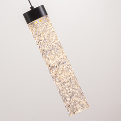 Подвесной светильник MD24030028-1A matt black/clear