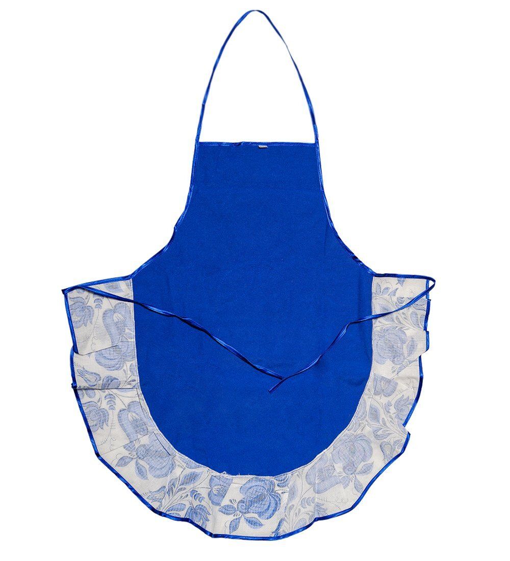 ТК-240-A Фартук «Матрешки» для взрослых (синий)