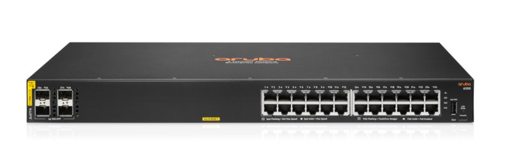 Коммутатор HPE Aruba 6100 24G Class4 PoE 4SFP+ 370W (JL677A#ABB)