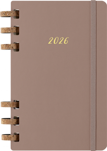 Еженедельник Moleskine SPIRAL (DHSPP2912MWH3) 130х210мм, цвет кофейный