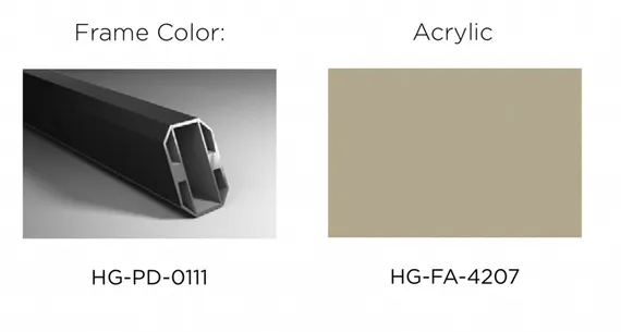 Зонт профессиональный Levia 3х3 м, антрацит, тортора. База и светильник в комплекте