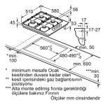 Встраиваемая варочная панель Bosch PBP6C2B82O газовая, 4 конфорки, эмаль, газконтроль, авто поджиг, белый