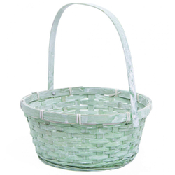 Корзина плетеная (бамбук) D26*Н12*НН30