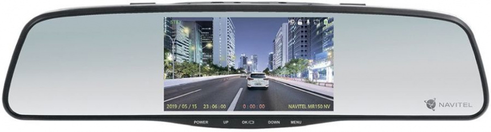 Видеорегистратор-зеркало Navitel MR150NV серый