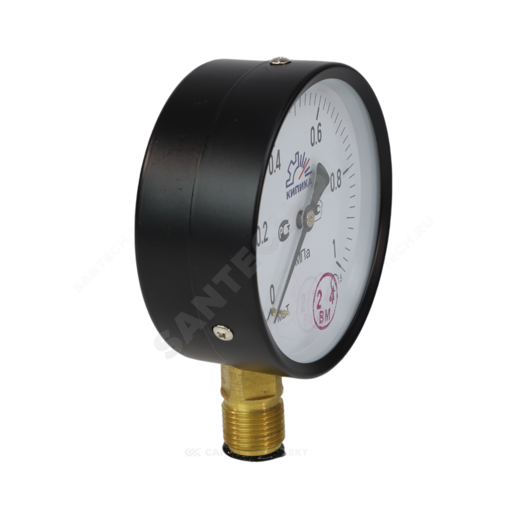 Манометр МаТ-100 радиальный Дк100мм 0-0,6 МПа кл.1,5 G1/2" Пензапромарматура 053103100