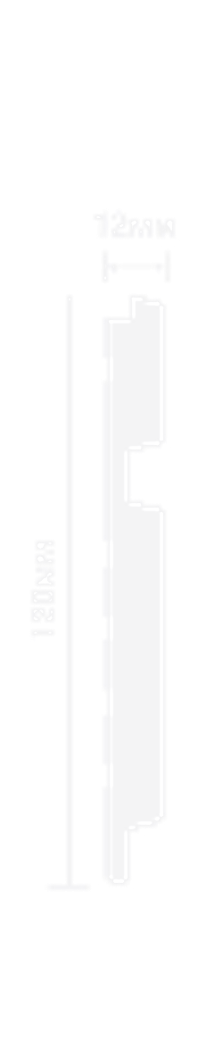 Стеновая панель HiWood декорированная, 270x12 см