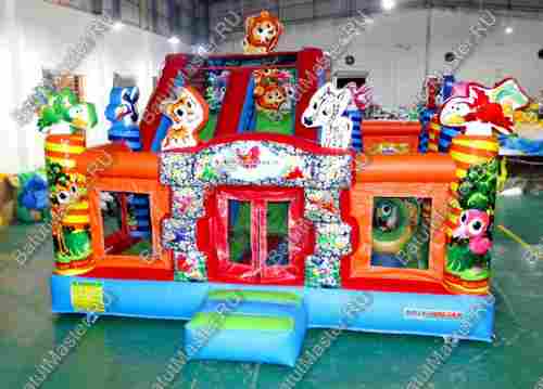 Коммерческий надувной батут "Веселые птички" 7*5*4 м