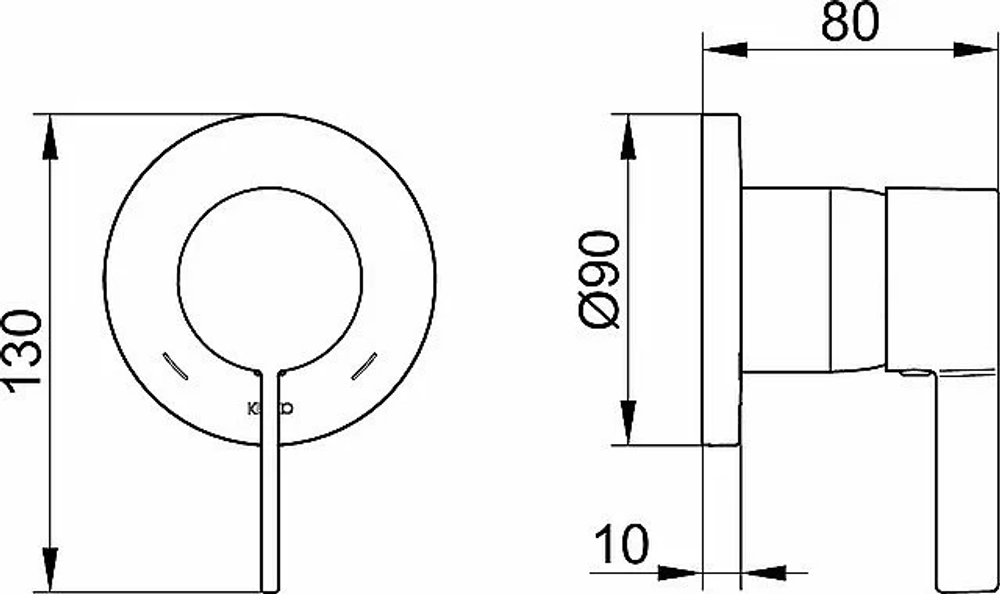 Смеситель для душа KEUCO IXMO PURE 59551379501