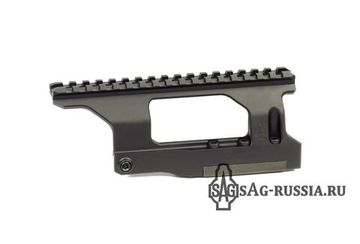 Кронштейн SAG боковой Picatinny для СВД/Тигр/TG3, стальной зуб, алюминиевый сплав, низкий, 200г