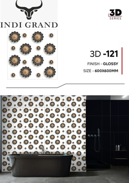 Керамогранит 3D 60х60 glossy-121