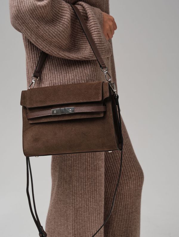 Замшевая сумка Rachel DBR 31361 кофе