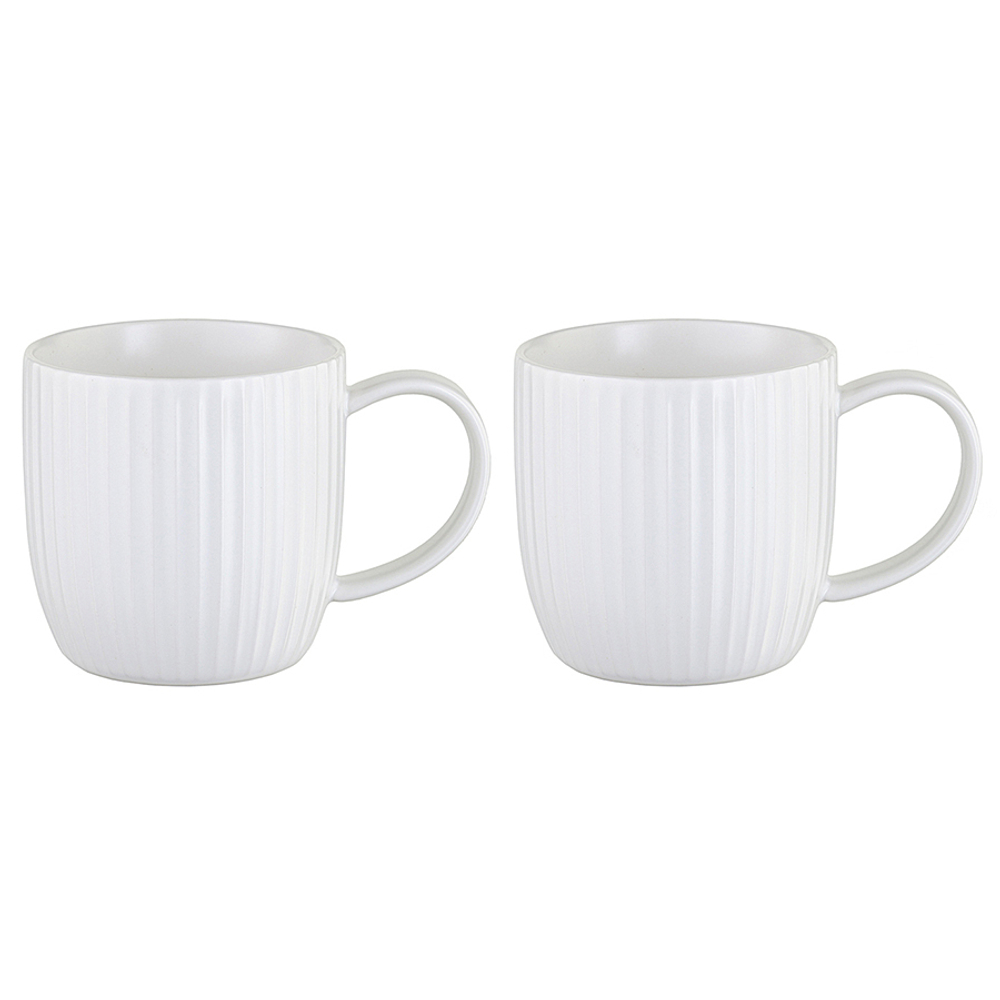 Набор кружек soft ripples, 350 мл, белые, 2 шт.